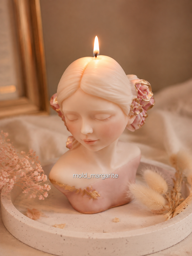 قالب سیلیکونی تندیس دختر بهشتی (مدل آنا) - ارتفاع ۹.۵ سانتیمتر
