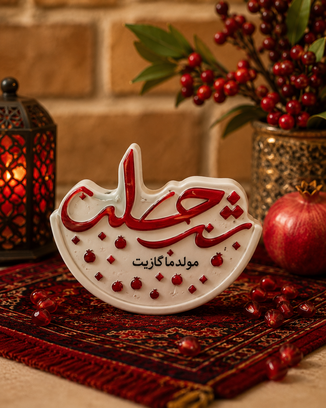 قالب سیلیکونی طرح شب چله (تایپوگرافی فانتزی هندوانه)
