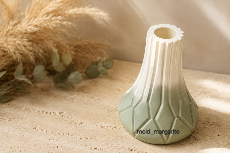 قالب سیلیکونی جاشمعی مدرن (طرح شیاردار)