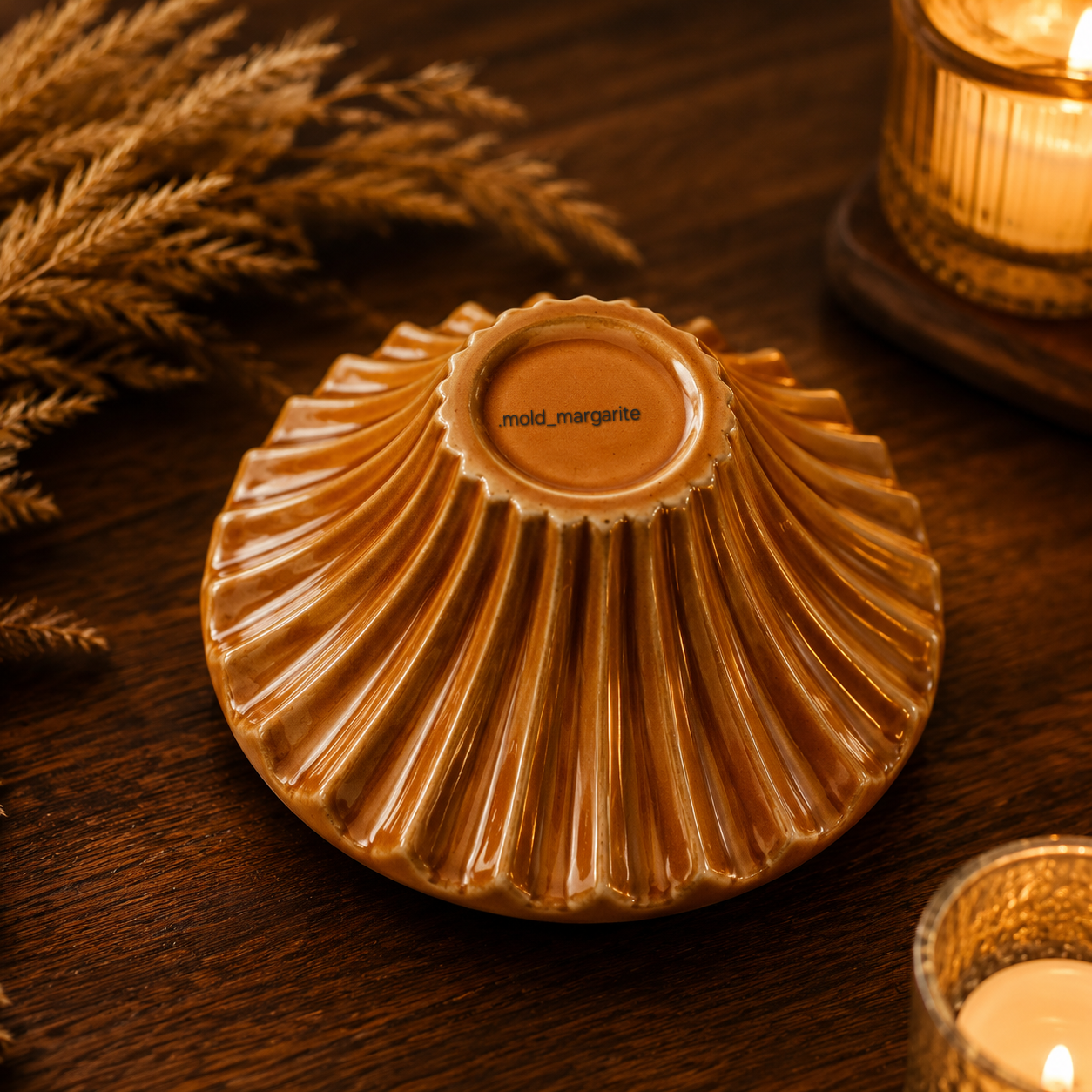 قالب سیلیکونی پایه ظروف هفت‌سین (مدل مخروطی شیاردار)