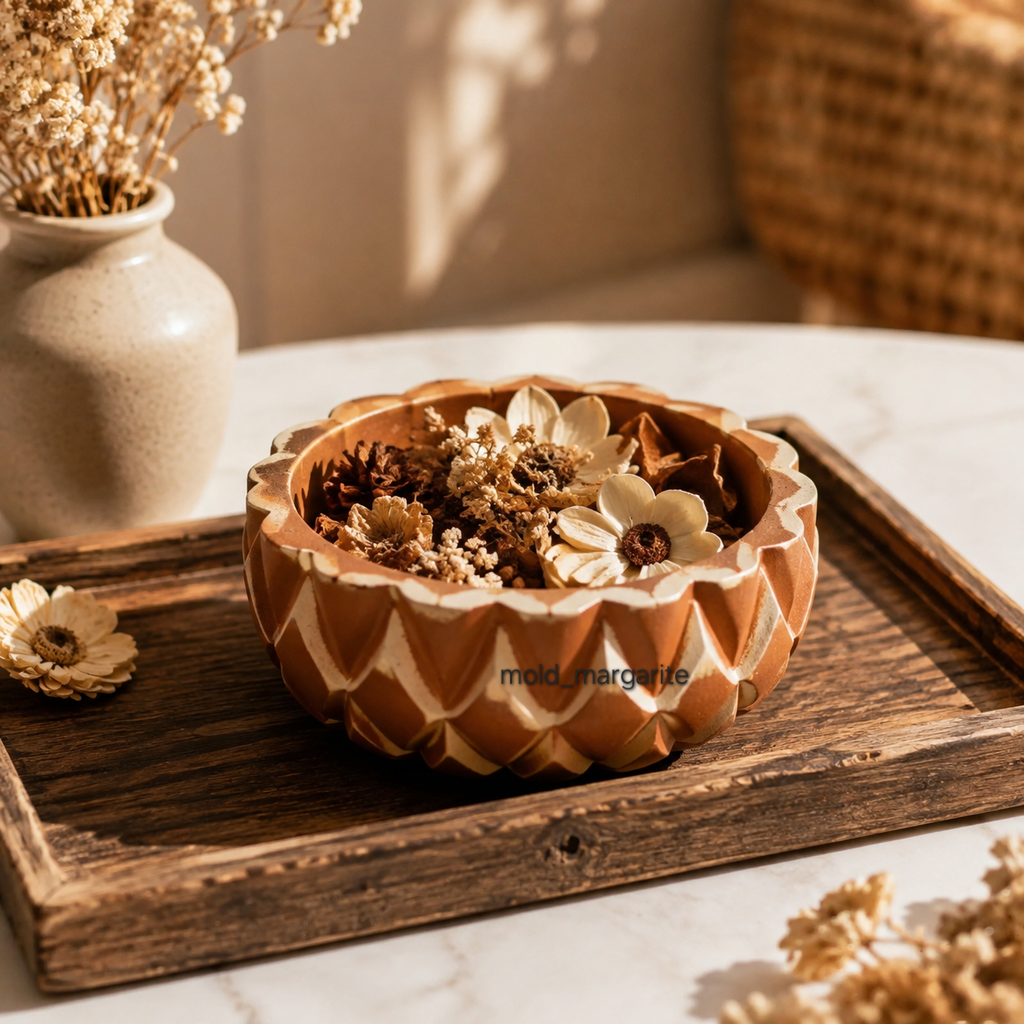 قالب سیلیکونی کاسه طرح لوزی (مناسب هفت‌سین)